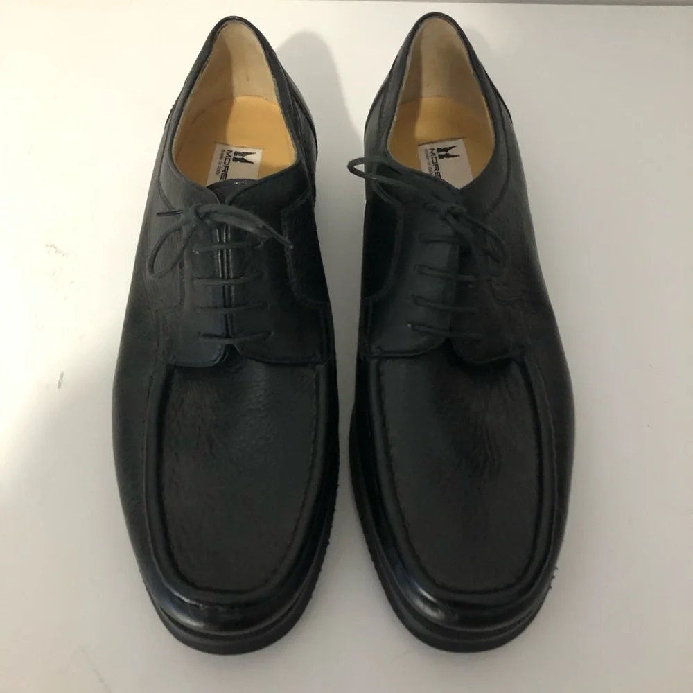 Moreschi Black Leather Lace Up Oxfords Men’s 8.5 Shoes Size 8 1/2